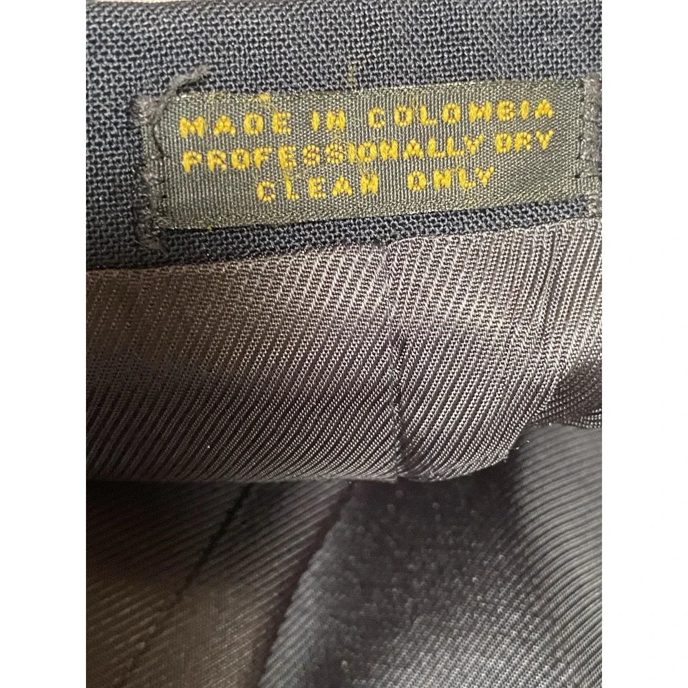 Oscar de La Renta‎ Sports Coat Men s 42R Navy Blazer Metal Buttons Suit Jacket